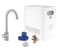 Grohe Blue Professional - Grifo de fregadero Mono con enfriador de agua y filtro, supersteel 31302DC2