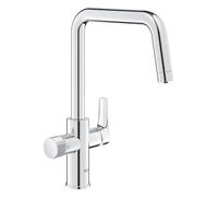 Grohe Blue Pure - Grifo de fregadero Eurosmart con función de filtro, cromo 30583000