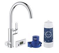 Grohe Blue Pure Eurosmart - Grifo de cocina con filtro de agua, Kit de iniciación, color cromo (Ref.30383000)