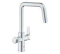 Grohe Blue Pure - Grifo de fregadero Eurosmart con función de filtro, cromo 30583000