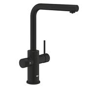 GROHE Grifo de cocina Blue Pure Minta con función de filtro y caño extraíble Negro 30590KF0