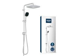 GROHE Conjunto de ducha a pared Vitalio Comfort 250 - Rociador 25x25 cm, 2 chorros, cromo 26698001
