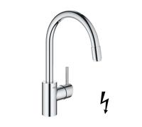 Grohe Concetto - Grifo de fregadero con ducha extraíble, cromo 31212003