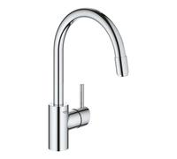 Grohe Concetto - Grifo de fregadero con ducha extraíble, cromo 32663003