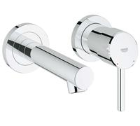 GROHE Grifo para lavabo empotrado Concetto 19575001 – Cromo, 2 orificios, instalación oculta