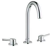 GROHE Grifo de lavabo Concetto 3 orificios StarLight Chrome Tamaño L 20216001