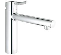 GROHE Grifo de cocina de pie Concetto – Monomando giratorio 198 mm StarLight Chrome 31210001