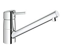 GROHE Grifo monomando de cocina Concetto caño plano giratorio 239 mm StarLight Chrome 32659001