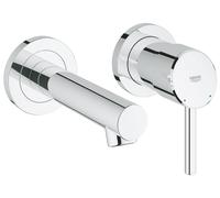 GROHE Grifo para lavabo empotrado Concetto 19575001 – Cromo, 2 orificios, instalación oculta