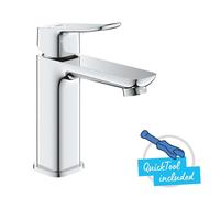 Grohe Dice - Grifo de lavabo, con desagüe Push-Open, arranque en agua fría, cromo 1018360000
