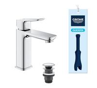 GROHE Grifo lavabo Dice – Monomando cromo StarLight, Push-Open, 1018360000