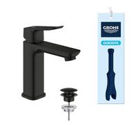 GROHE Grifo monomando para lavabo Dice 1018332430 – desagüe Push-Open, Negro mate