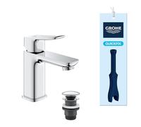 GROHE Grifo de lavabo Dice 1018570000 – Monomando, Push-Open, cromado