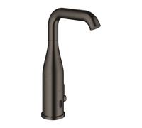 Grohe Essence E - Grifo electrónico de infrarrojos para lavabo con dispositivo de mezcla y limitador de temperatura ajustable, Hard Graphite cepillado 36445AL0