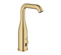 Grohe Essence E - Grifo electrónico de infrarrojos para lavabo con dispositivo de mezcla y limitador de temperatura ajustable, Cool Sunrise cepillado 36445GN0