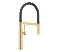 Grohe Essence - Grifo de cocina con caño flexible con inversor, acabado Brushed Cool Sunrise 30294GN0