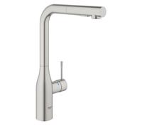 GROHE Grifo de cocina Essence 30270DC0 monomando caño alto teleducha extraíble 2 chorros supersteel