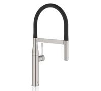 Grohe Essence - Grifo de fregadero con brazo flexible e interruptor, supersteel 30294DC0
