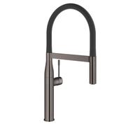 Grohe Essence - Grifo de fregadero con brazo flexibley conmutador, Hard Graphite 30294A00