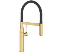Grohe Essence - Grifo de fregadero con caño flexible y desviador, acabado Cool Sunrise. 30294GL0