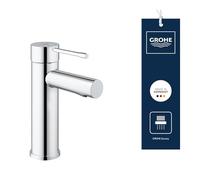 GROHE Grifo para lavabo Essence 34294001 – Monomando cromo, ahorro de agua 17 cm