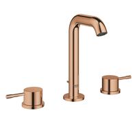 Grohe Essence - Grifo de lavabo, con desagüe, montaje de 3 orificios, Warm Sunset 20296DA1