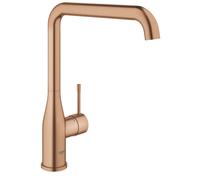 GROHE Essence - Grifo de cocina con ducha extraíble (Monomando giratorio 360°, ahorro de agua con limitador de caudal ajustable, fácil instalación en fregadero), cromo, 30269000