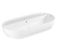 Grohe Essence - Lavabo sobre encimera, 80x40 cm, con rebosadero, con orificio para el grifo, blanco alpino 103571SH00