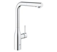 GROHE Essence Monomando de fregadero 1/2", Teleducha extraíble con 2 chorros, Cromo, 30270000