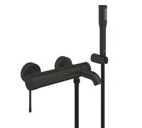 Grohe Essence New - Grifo de bañera con accesorios, negro mate 336282431