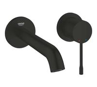Grohe Essence New - Grifo empotrado de lavabo, montaje de 2 orificios, negro mate 194082431