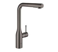 Grohe Essence New - grifo monomando fregadero L-caño ducha dual - Hard Graphite