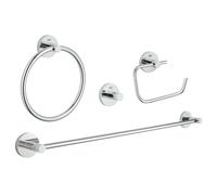 Grohe Essentials - Set de accesorios de baño, cromo 40823001