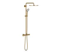 Grohe Euphoria - Conjunto de ducha 310 con termostato, 3 chorros, Cool Sunrise cepillado 26075GN0