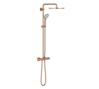 Grohe Euphoria conjunto de ducha a pared con termostato con rociador con efecto lluvia Brushed Warm Sunset 26075DL0