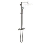 Grohe Euphoria conjunto de ducha a pared con termostato con rociador con efecto lluvia grafito 26075AL0