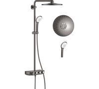 Grohe Euphoria conjunto de ducha a pared con termostato con rociador con efecto lluvia Hard Graphite 26507A00