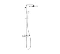 Grohe Euphoria conjunto de ducha a pared con termostato con rociador con efecto lluvia StarLight Chrome 26507LS0
