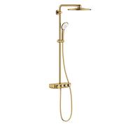 GROHE Conjunto de ducha Euphoria SmartControl Duo – Termostato, 3 chorros – Cool Sunrise cepillado
