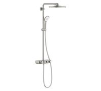 GROHE Conjunto de ducha Euphoria SmartControl 310 Duo - 3 chorros con termostato SuperSteel 26507DC0