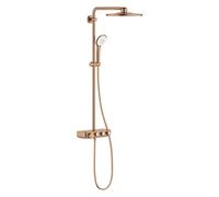 Grohe Euphoria SmartControl - Conjunto de ducha 310 Duo con termostato, 3 chorros, Warm Sunset cepillado 26507DL0