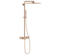 Grohe Euphoria SmartControl - Conjunto de ducha 31x31 cm con termostato, 2 chorros, Warm Sunset 26508DA0