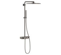 Grohe Euphoria SmartControl - Conjunto de ducha Cube 310 Duo con termostato, 2 chorros, Hard Graphite cepillado 26508AL0
