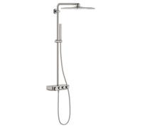 GROHE conjunto de ducha a pared Euphoria SmartControl Cube 310 Duo termostático SuperSteel 26508DC0