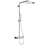 Grohe Euphoria SmartControl System 310 Cube Duo sistema de ducha con mezclador termostático, montado en la pared, 26508LS0, Color: Blanco Luna