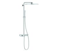 Grohe Euphoria SmartControl System 310 Cube Duo sistema de ducha con mezclador termostático, montado en la pared, 26508000, Color: cromado