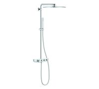 Grohe Euphoria SmartControl System 310 Cube Duo sistema de ducha con mezclador termostático, montado en la pared, 26508LS0, Color: Blanco Luna