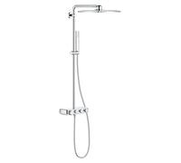 GROHE Euphoria SmartControl System 310 Cube Duo Sistema de ducha con termostato incorporado, Cromo, 26508000