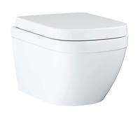 Grohe Euro Ceramic - Inodoro suspendido con asiento softclose, rimless, Triple Vortex, blanco alpino 39693000