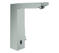 Grohe Eurocube E electrónica infrarroja, con mezclador, funcionamiento con pilas, proyección 198mm, cromo, 36441DC0, Color: súper acero